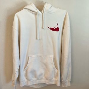 Cream hooded sweatshirt